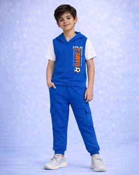 trampoline Boys Graphic Pants & T-Shirt Set-picture-40