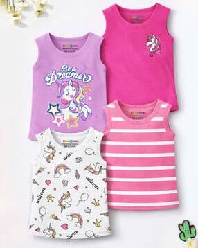 trampoline Girls Pack of 4 Printed T-Shirts-picture-30