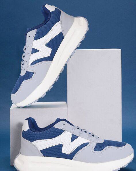 LANCER Men Round-Toe Lace-Up Sneakers