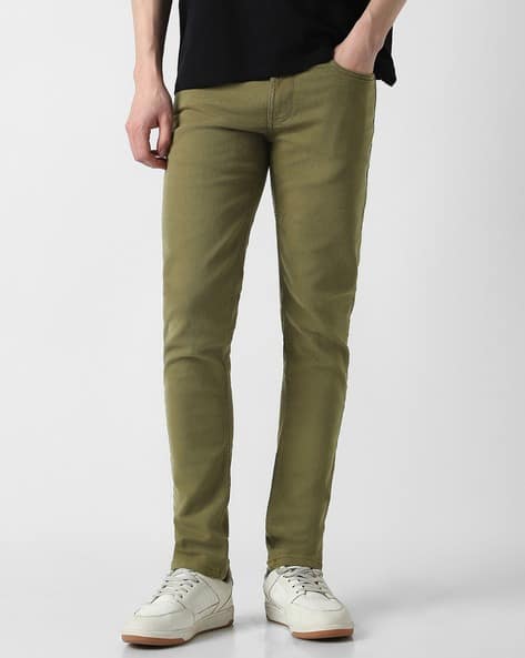 PETER ENGLAND CASUALS Mid Rise Textured Chino Casual Trousers