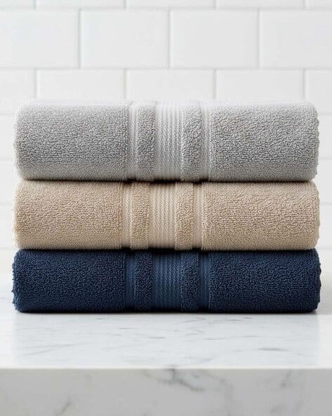 ATHOM LIVING Pack of 3 Super-Absorbent Bath Towels