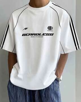 neonomad Men Printed Oversized Fit Crew-Neck T-Shirt-picture-41