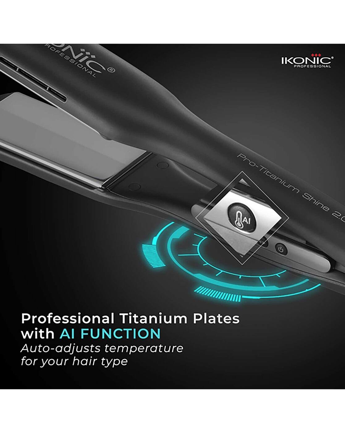 Buy Ikonic Professional Pro Titanium Shine Hair Straightener
