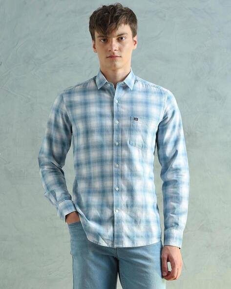 Arrow Sports Men Checks Slim Fit Classic Shirt