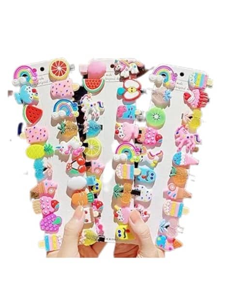 NSCC Cute Fruit Cartoon Hair Pins with Clear Bag