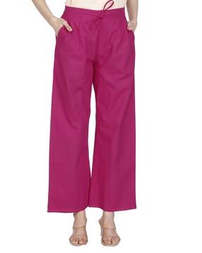 milady Women Relaxed Fit Double-Pleated Palazzos-picture-30