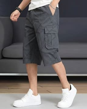 vooter Men Printed Regular Fit Cargo Shorts-picture-22