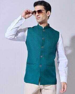 showoff Men Slim Fit Nehru Jacket-picture-5