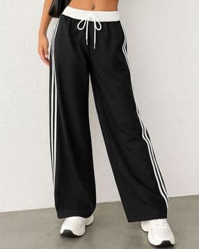 Women Cotton Straight Track Pants-image-26