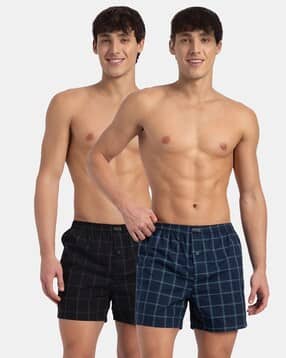 jockey Men Pack of 2 Checked Mid-Rise Boxers-picture-48