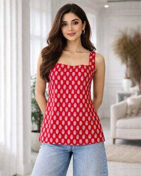 ethniflair Women Floral Print Straight Kurti-picture-24