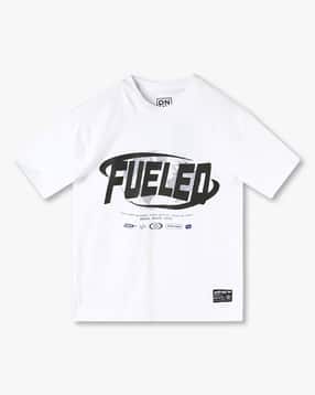 yb dnmx Boys Fueled Print Oversized Crew-Neck T-Shirt-picture-38