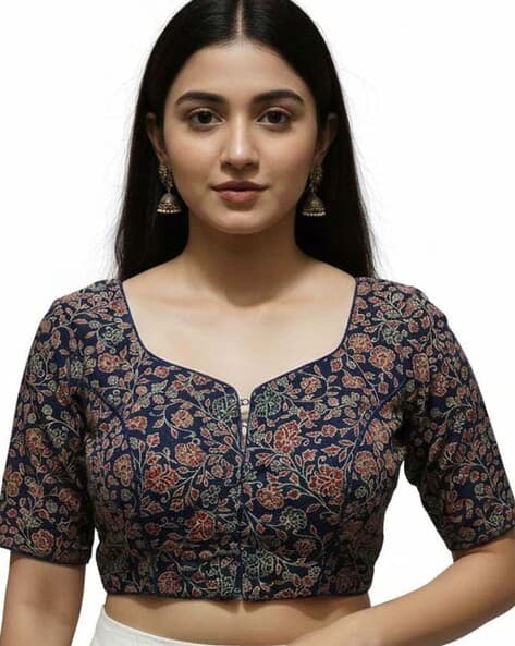 Indie Picks Floral Front Open Blouse