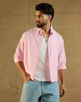chimpaaanzee Men Oversized Fit Classic Shirt-picture-42