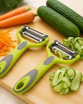 we3 Set of 2 Vegetable Peelers with Non-Slip Stainless Steel Blades-picture-39