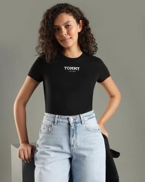 tommy hilfiger Logo Regular Fit Cotton T-Shirt-picture-14