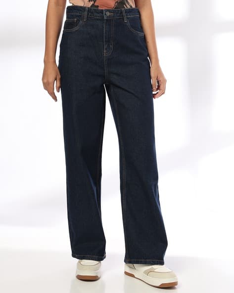 DNMX Women High-Rise Wide Leg Jeans