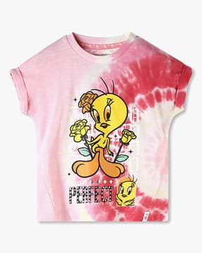 point cove Girls Tie & Dye Boxy Fit T-Shirt-picture-13