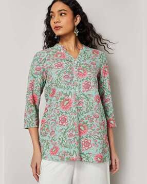 melange by lifestyle Women Printed A-Line Kurti-picture-11