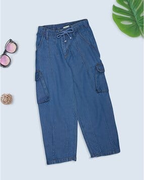pantaloons junior Girls Mid Rise Printed Jeggings-picture-26