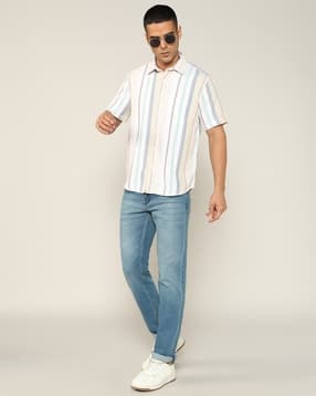 lee cooper Men Mid-Wash Straight Fit Jeans-picture-36