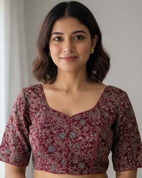 indie picks Floral Front Open Blouse-picture-13