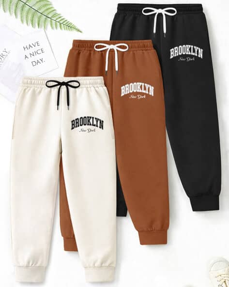 Trampoline Boys Pack of 3 Graphic Track Pants