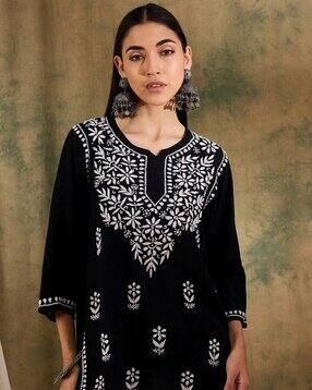 acai Women Embroidered Straight Kurta-picture-15