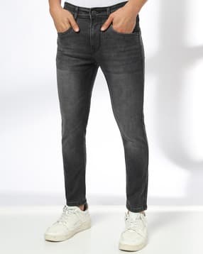 john players jeans Men Lightly Washed Skinny Cropped Jeans-picture-10