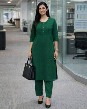bitterlime Women Self-design Pant-Suit Set-picture-50