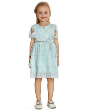 peppermint Girls Embellished Fit & Flare Dress-picture-9