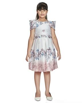 peppermint Girls Floral Fit & Flare Dress-picture-38