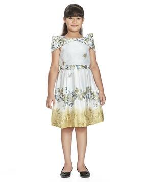 peppermint Girls Floral Fit & Flare Dress-picture-53