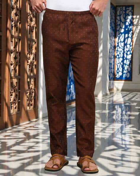 White Heart Men Pyjamas with Elasticated Waist
