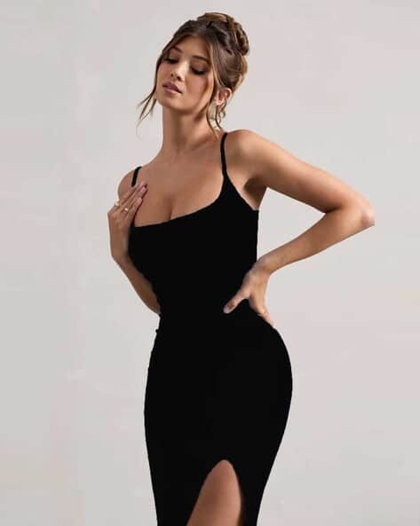 Buda Jeans Co Women Square-Neck Bodycon Dress