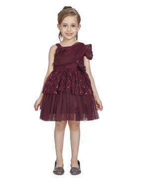 peppermint Girls Embellished Fit & Flare Dress-picture-11