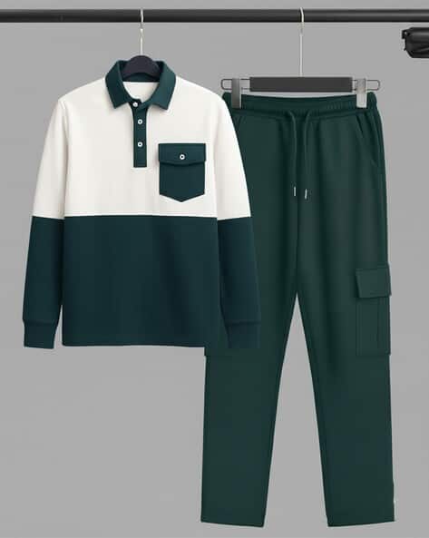 Buda Jeans Co Men Colourblock Tracksuit - Image 1
