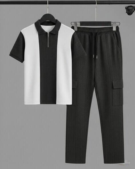 Buda Jeans Co Men Colourblocked Regular Fit Tracksuit