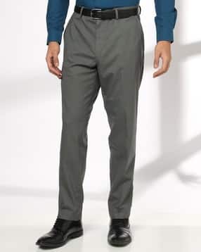 netplay Men Slim Fit Flat-Front Trousers-picture-41