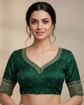 indie picks Embroidery Front Open Blouse-picture-15