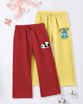 hellcat Girls Pack of 2 Printed Straight Track Pants-picture-45