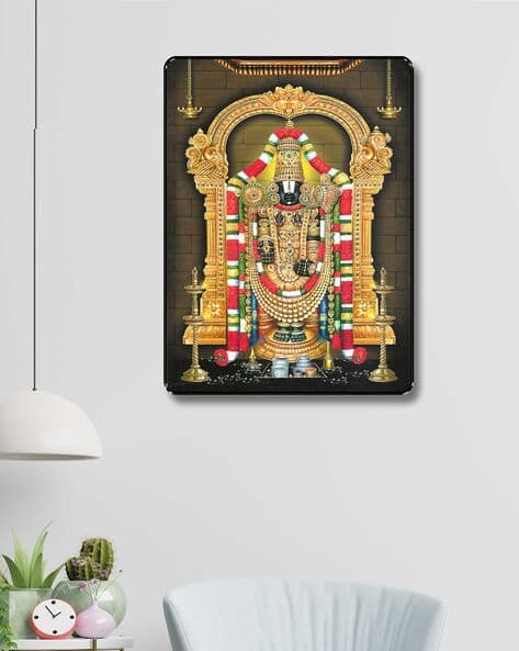Livin Luxe Lord Venkateshwara Tirupati Balaji Wall Art