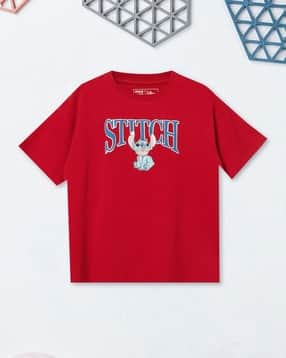 max Girls Lilo And Stitch Print Oversized T-Shirt-picture-51