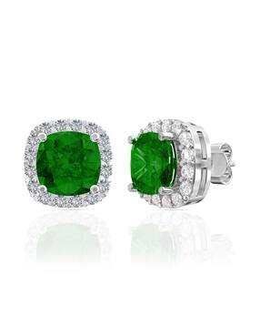 anayra 925 Sterling Silver Classic Sqaure Stud Earrings-picture-49
