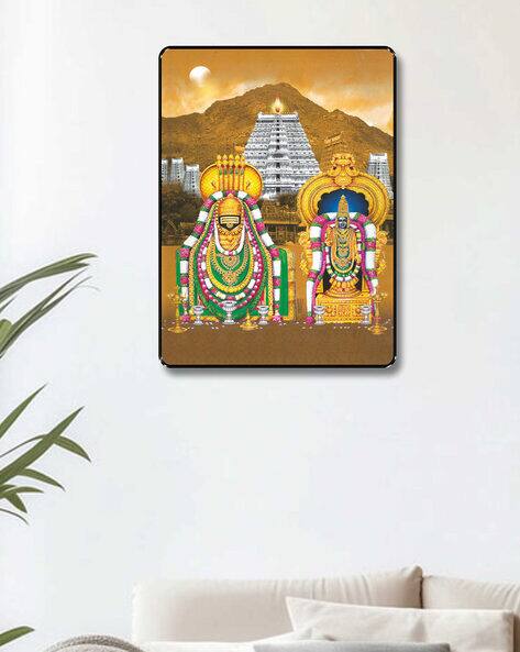 Livin Luxe Tirupati Balaji with Goddess Padmavati Wall Art