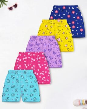 trampoline Girls Pack of 5 Printed Shorts-picture-25