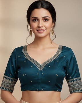 indie picks Embroidery Front Open Blouse-picture-15
