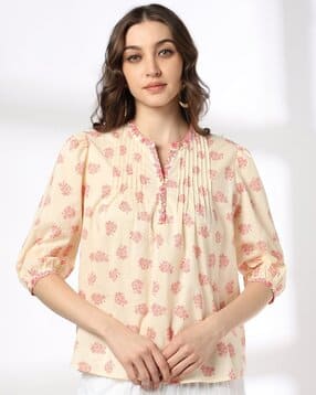 fusion Women Floral Print Regular Fit Tunic-picture-34
