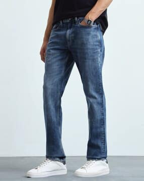 flying machine Freddie Slim Straight Fit Whiskered Jeans-picture-16