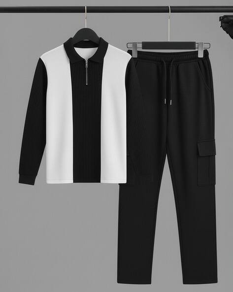 Buda Jeans Co Men Colourblocked 2-Piece Sets